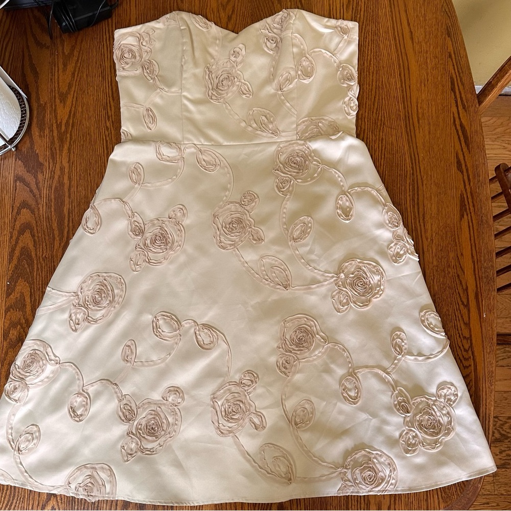 White House, Black Market Strapless Cocktail Dress